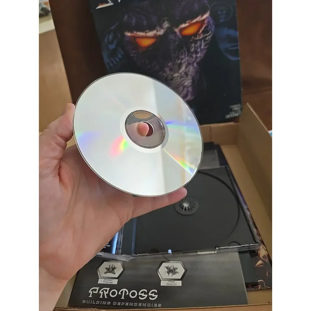 Vintage 1998‎ Blizzard StarCraft Protoss Cover Brood War Expansion Set PC Game